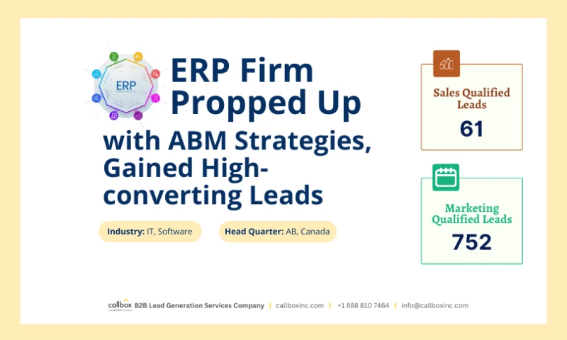Callbox - ERP Firm Propped Up with ABM Strategies, Gained High-converting Leads