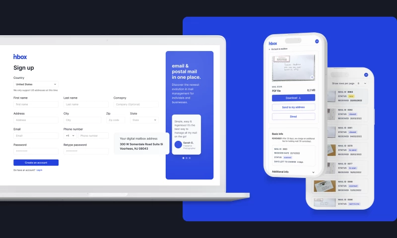 Nbox a mobile and desktop app that allows travelers to access their postal mail