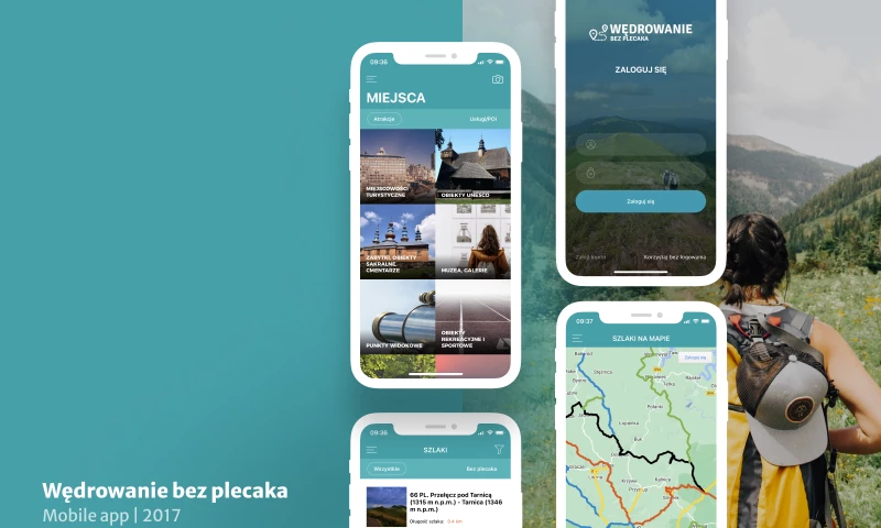 mobitouch - Hiking without a backpack