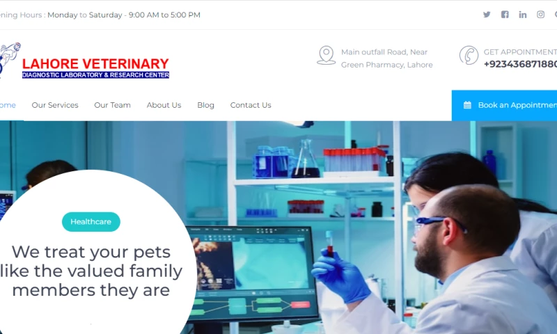 Al-Rafeh Web Developers - Lahore Veterinary Diagnostic Laboratory and Research Center