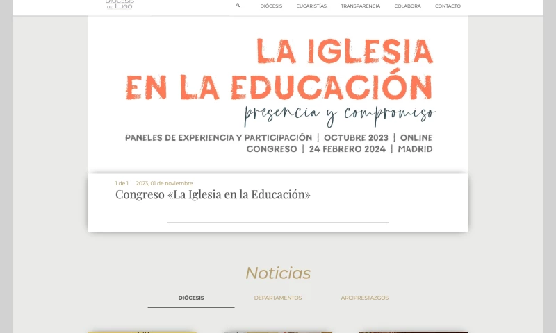 Diocésis de Lugo - Websites & Church Management