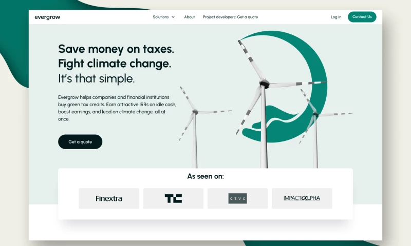 Jett Develops - Evergrow - B2B SaaS Dashboard for tax credits ($7M raised)