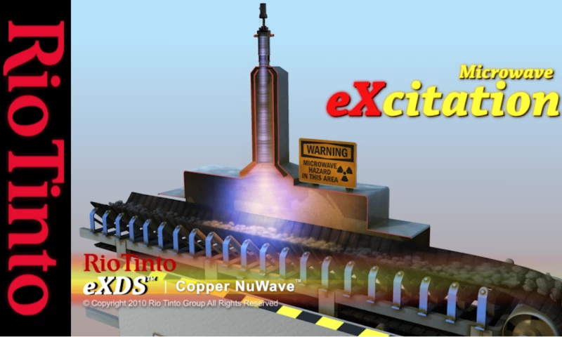 Rio Tinto animations - eXDS Copper NuWave sorting machines