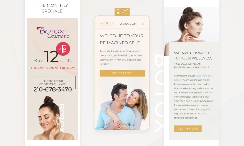 Web Loft Designs - Acorn Wellness & Aesthetics