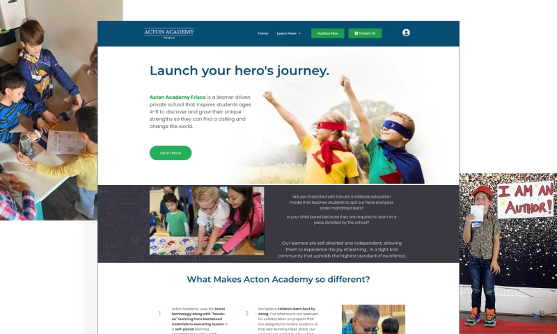 Web Loft Designs - Acton Academy Frisco