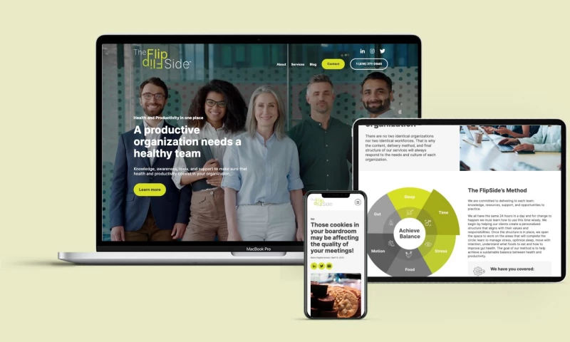 Chris Noon Creative Inc - The FlipSide Website