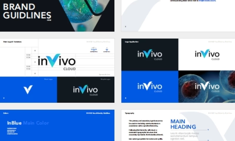 Nanobot Medical - Brand identity and pitch deck design for InvivoCloud