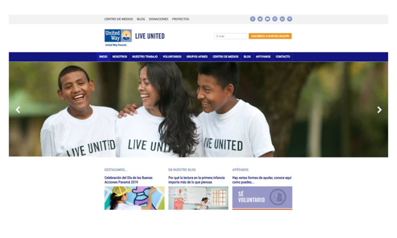 Dreamcatcher Studio - United Way Panama Website