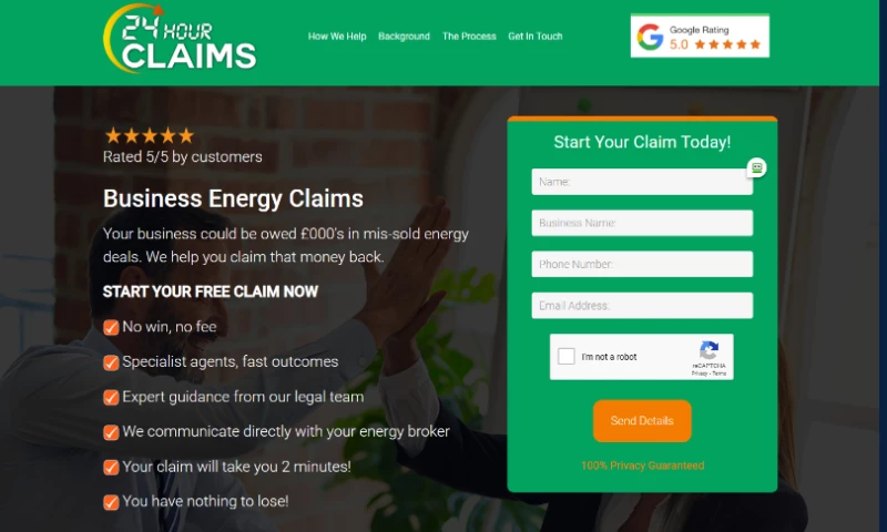 24 Hour Claims Website
