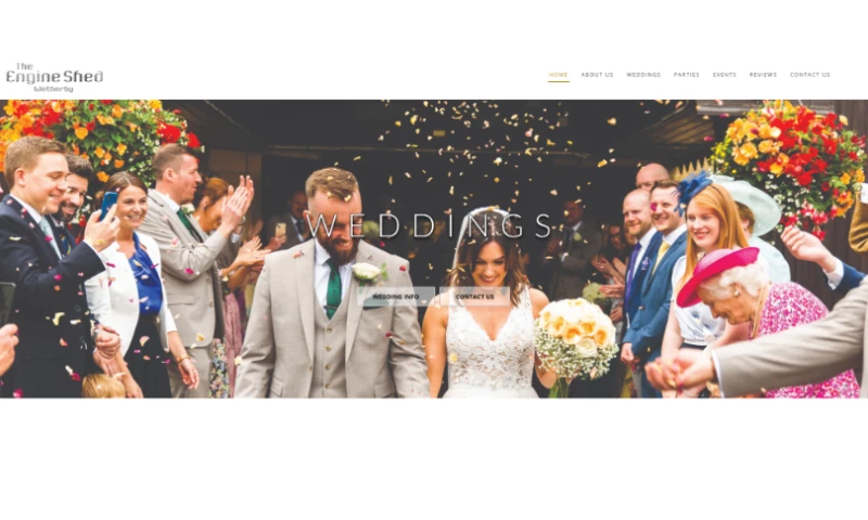 Wedding venue website