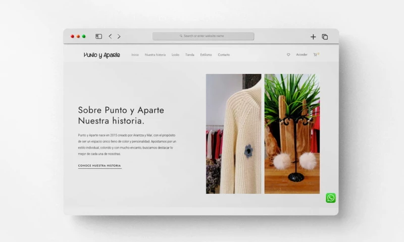 Axolot Agency - Web Design for online fashion store