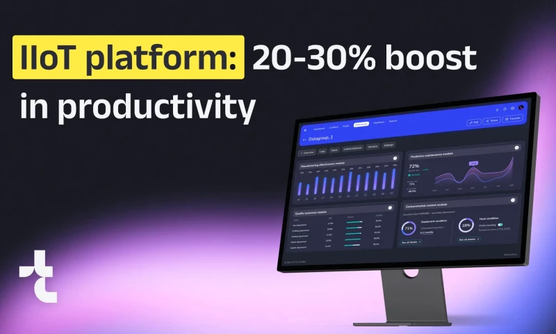 IIoT platform for a manufacturing company: 20-30% boost in productivity