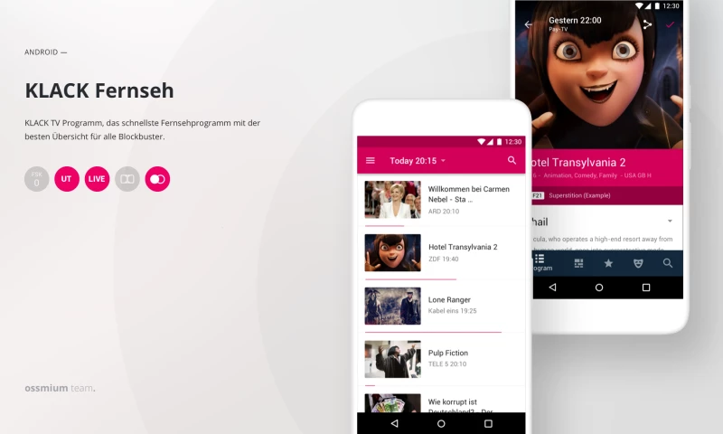TV service UI/UX design
