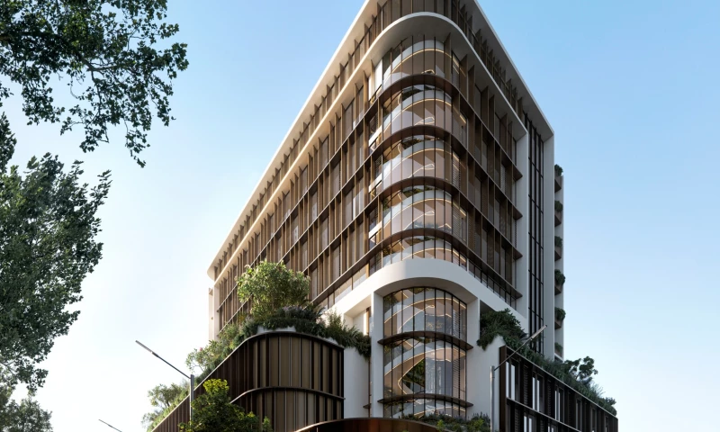 Exterior visualization of the upcoming North Star Medical Centre in Australia