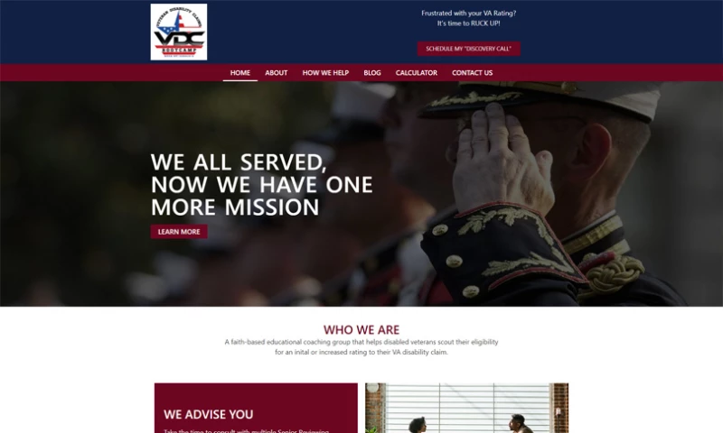 Sage Web Solution - Veteran Website