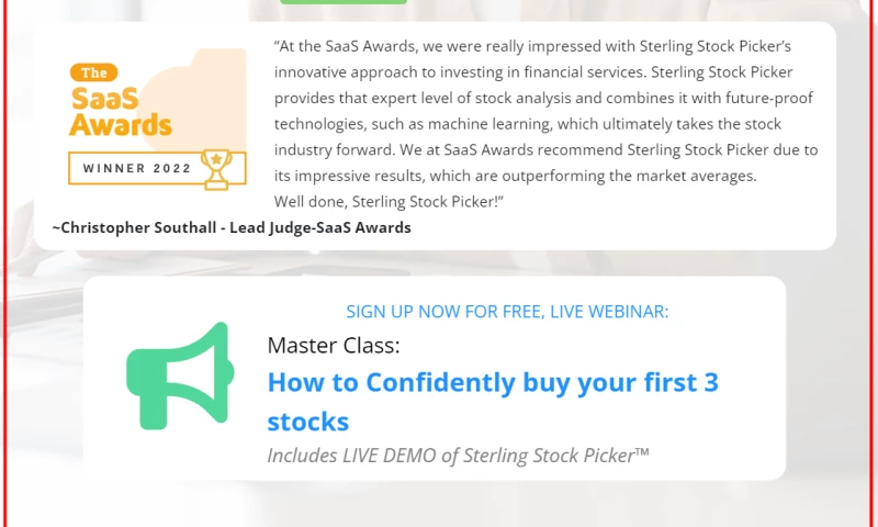 TechStaunch Software Solutions - Platform for Investment Solutions - Sterling Stock Picker