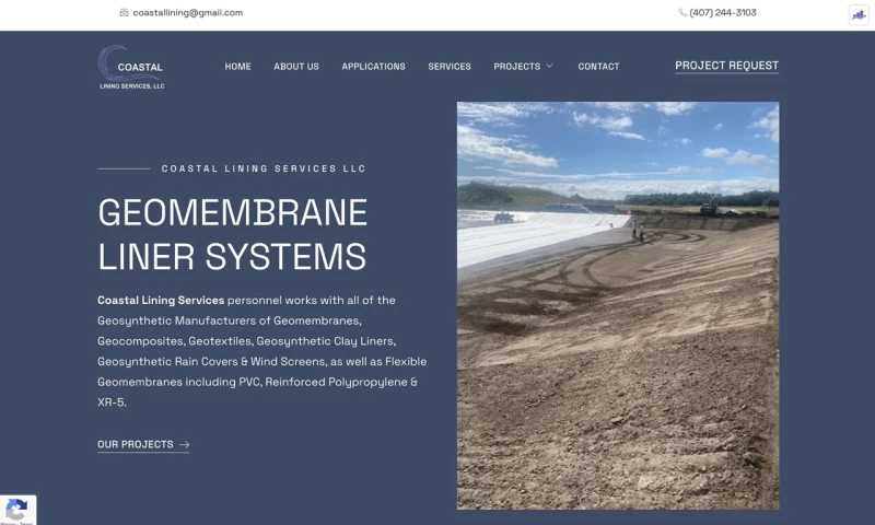Orlando Web Solutions - Coastal-Lining.com