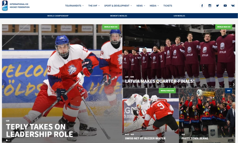 EMAKINA CEE - New Websites for the International Ice Hockey Federation