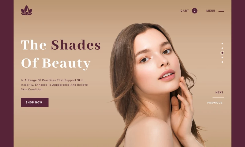 Ui Design Room - Beauty Landing Page UI