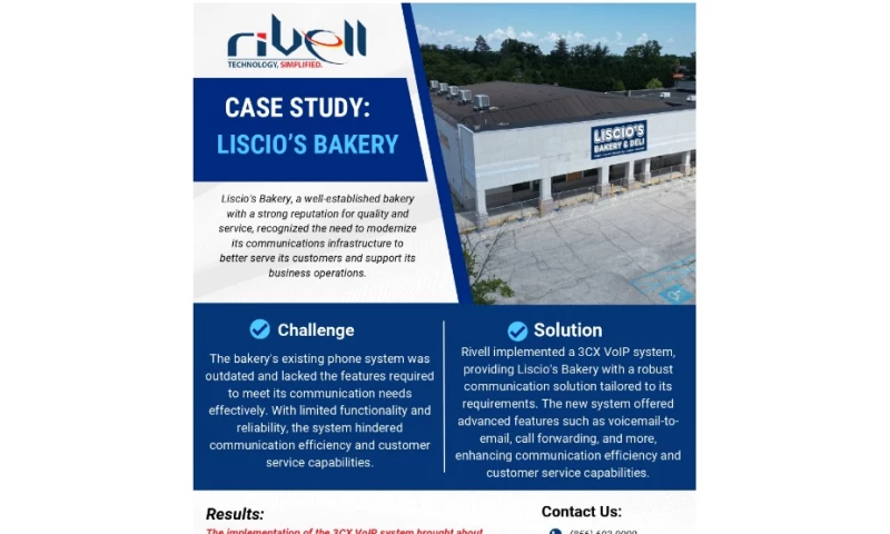 Managed IT Services For LISCIOS BAKERY