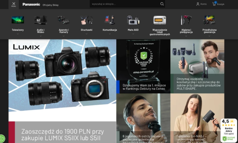 Panasonic Online Shop Design and Development