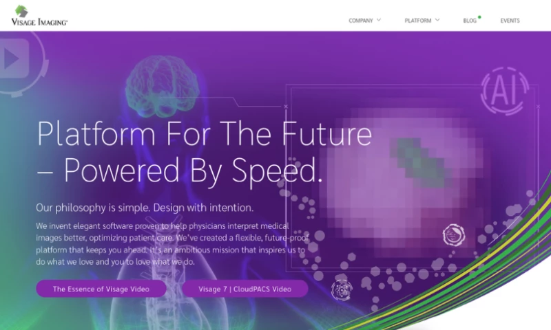 Visage Imaging - Website Design and Development