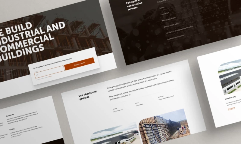 Uwindi - Website development for a general contractor