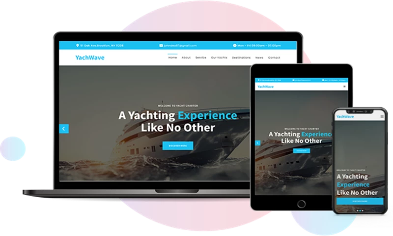 Yacht Booking System Website