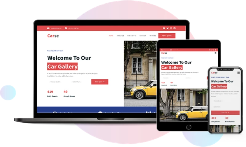 PSD TO HTML Ninja - Buy Sell Car Directory