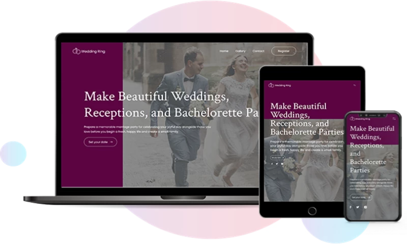 PSD TO HTML Ninja - Wedding Planning Website