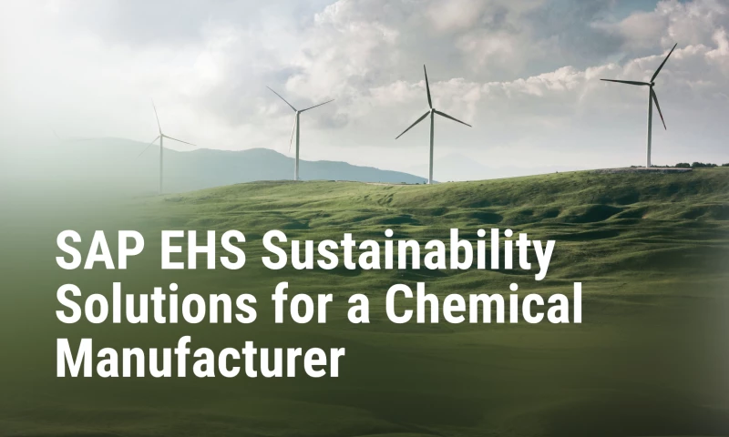 LeverX - SAP EHS Sustainability Solutions for a Large Chemical Manufacturer