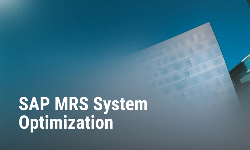 SAP MRS system optimization for a steel manufacturing and mining company