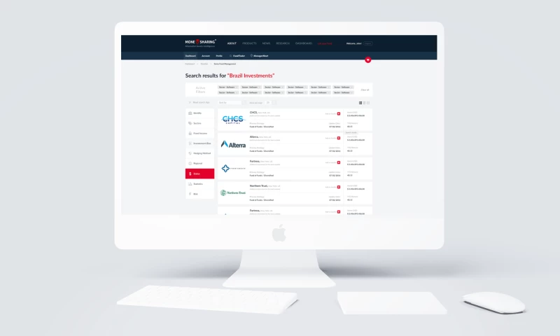 Creative Navy - Fund Discovery Tool