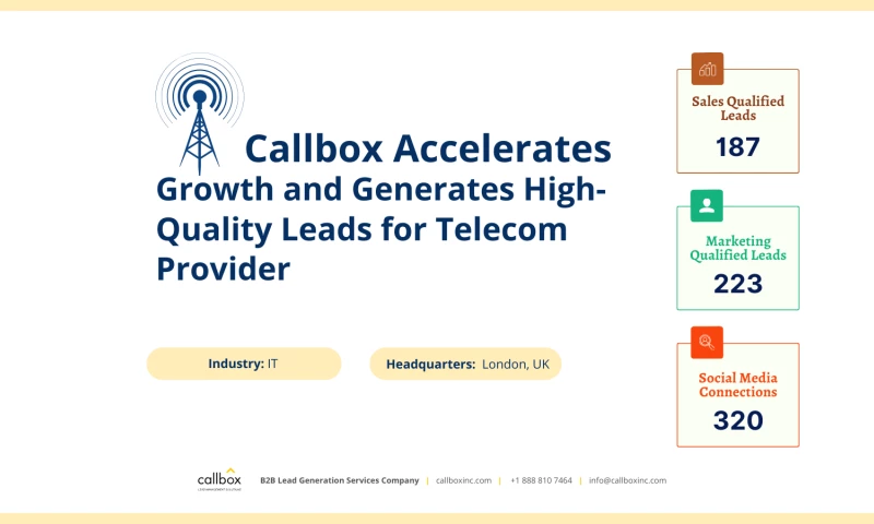 Callbox - Accelerating Growth with Callbox: A Telecom Providers Success in Generating High-Quality Leads