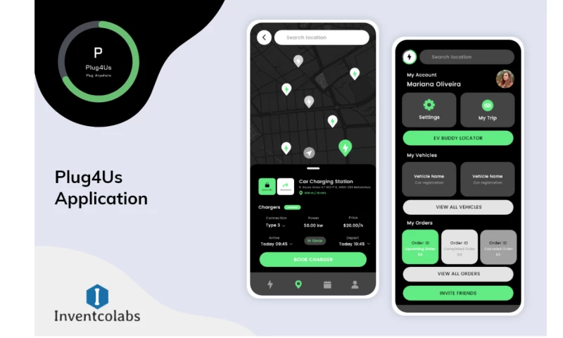 Inventcolabs Software - Plug4Us EV Charger Locating Application
