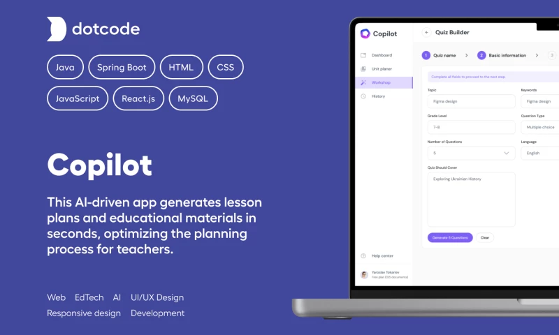 Generative AI-driven EdTech Web App