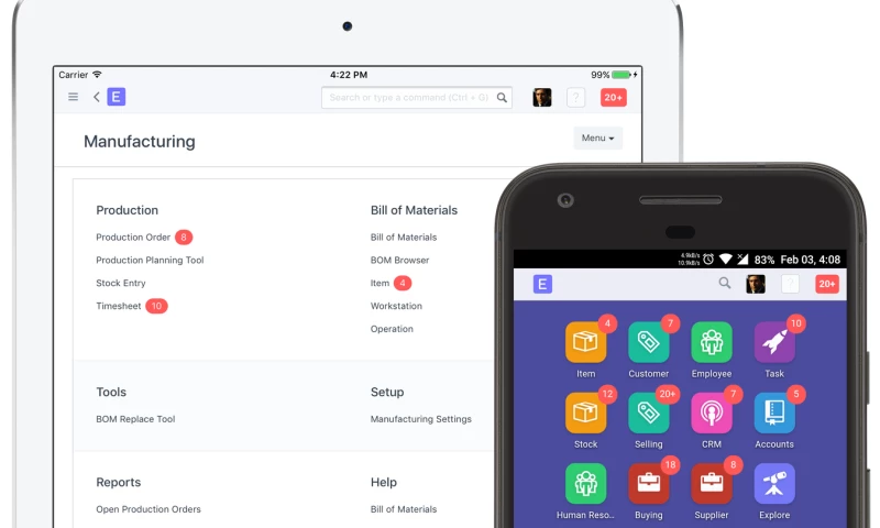 Electronic invoicing with ERPNext