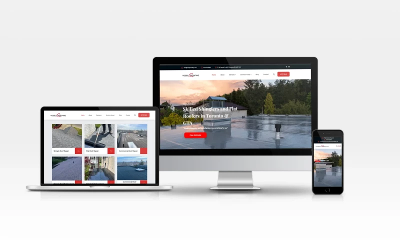 Spider Technology - Vesely Roofing website design