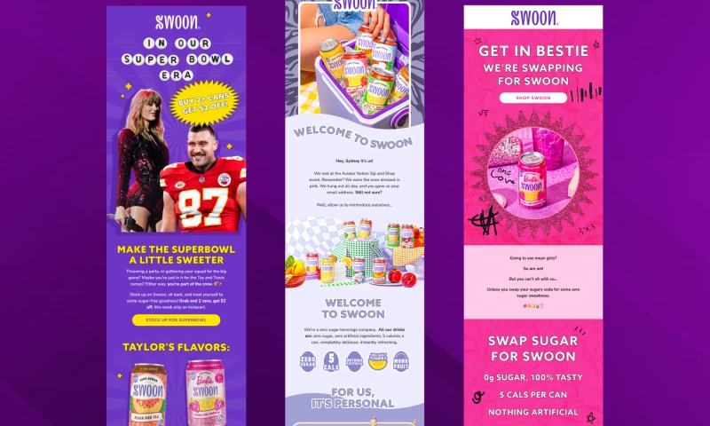 Email Design for Beverage Company - Swoon