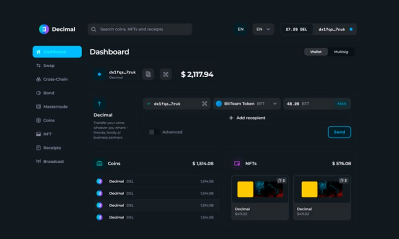 Crypton & Studio - DECIMAL CUSTOM BLOCKCHAIN