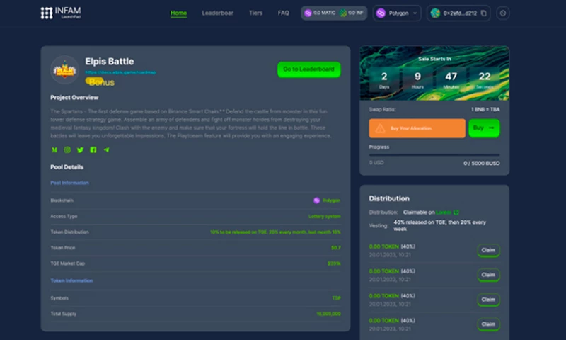 Crypton & Studio - FUNDRAISING PLATFORM / INFAM IDO