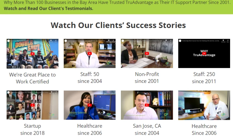Watch Our Clients Success Stories