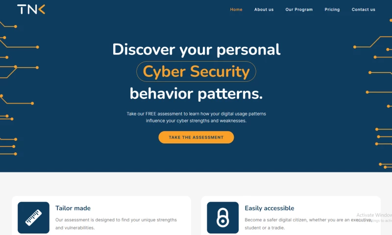 Cyber Security Website | React Website Development
