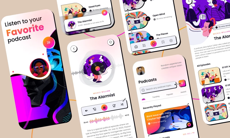 FlutterTop - Pody: Immerse Yourself in Limitless Audio Delight | dark mode