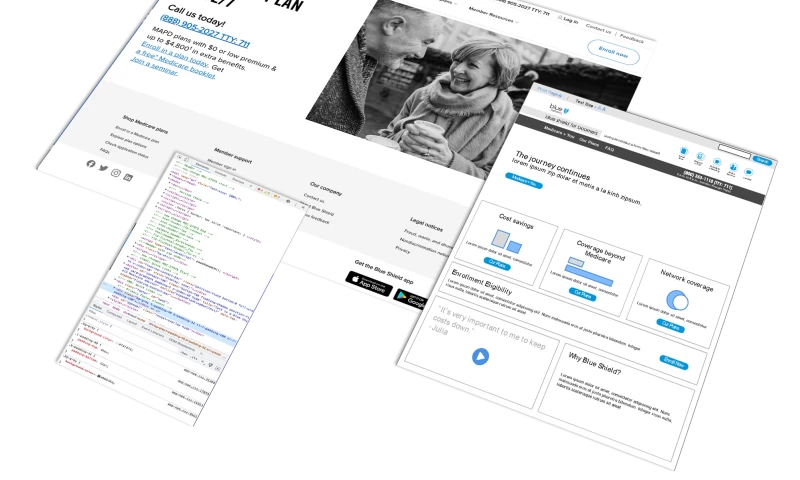 Agency UX - Blue Shield of California Medicare Site