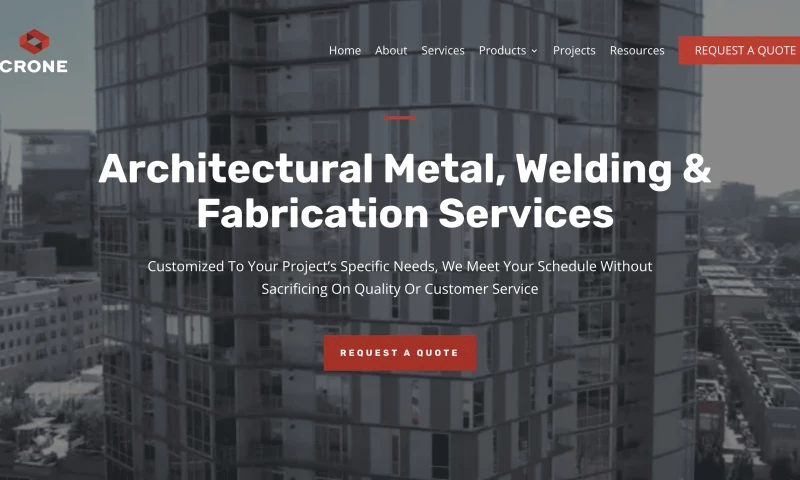Mountaintop Web Design - Crone Metals