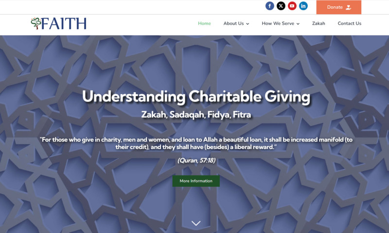 LSI Media - FAITH Website Design & Donation Management System