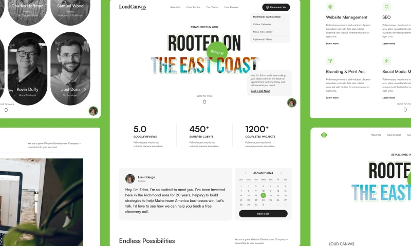 Dude Studios - Loud Canvas Local Website Design