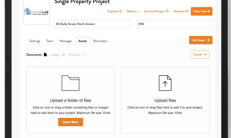 Unified Infotech - Engineered a cloud based document management platform for architects, agents & homeowners