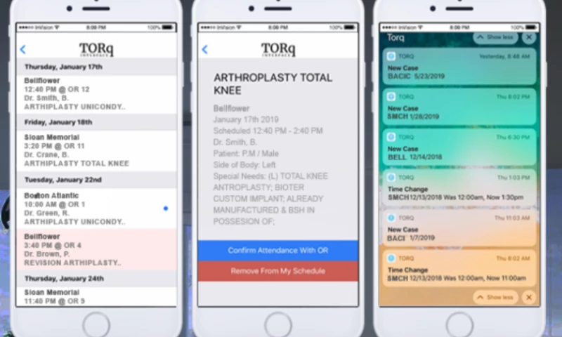 Torq Interface: Building a Healthcare mobile app and web platform